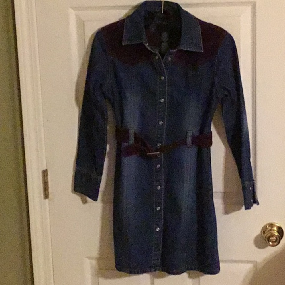 Girls Denim Cotton Dress